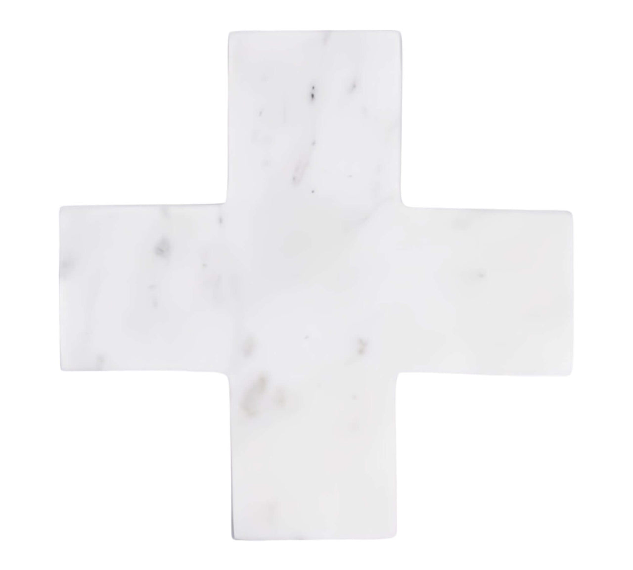 Natural Bianco Marble Cross | Candle Plate