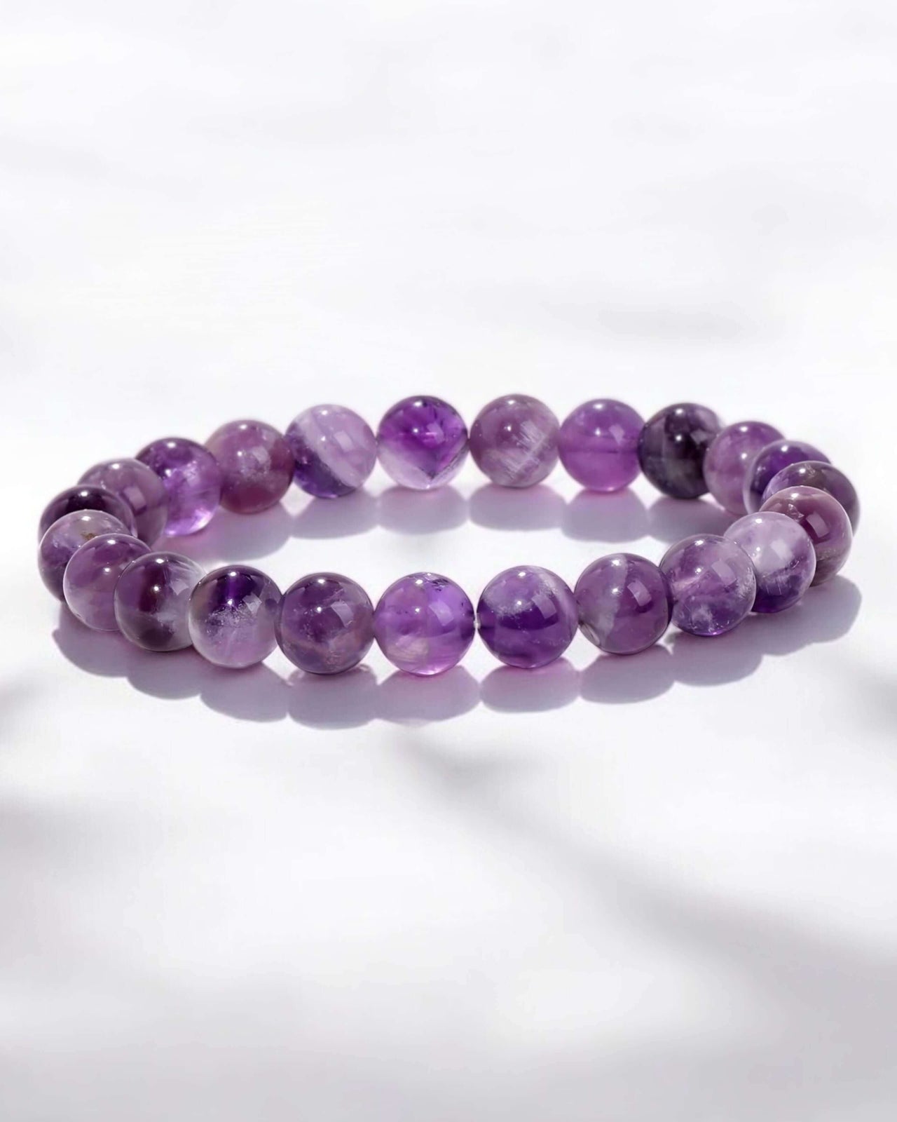 Amethyst Energy Bracelet 8mm Crystal Gemstone Bracelet