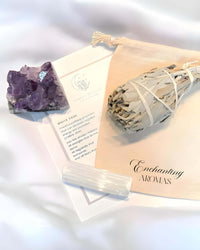 Thumbnail for Amethyst, White Sage and Selenite Crystal Kit