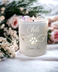 Thumbnail for a heartfelt and personalised tribute to honour the memory of your beloved pet. This candle serves as a beautiful and symbolic reminder that your pet's memory lives on in your heart.