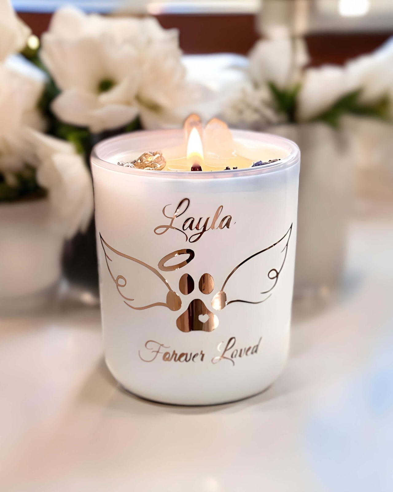 Beloved Pet Memorial Candle | Pyrite