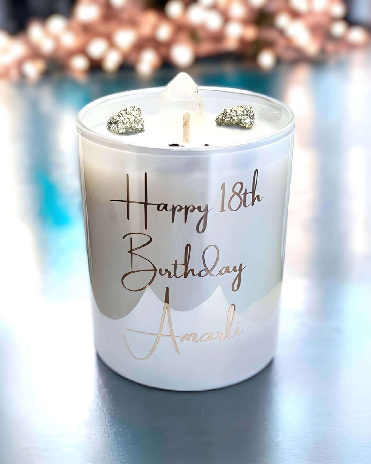 Personalised Birthday Candle Duo Gift Set