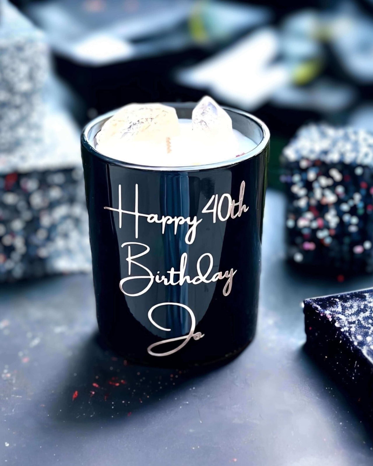 Personalised Birthday Candles - Citrine