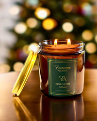 Thumbnail for Blackcurrant and Plum scented Christmas candles.