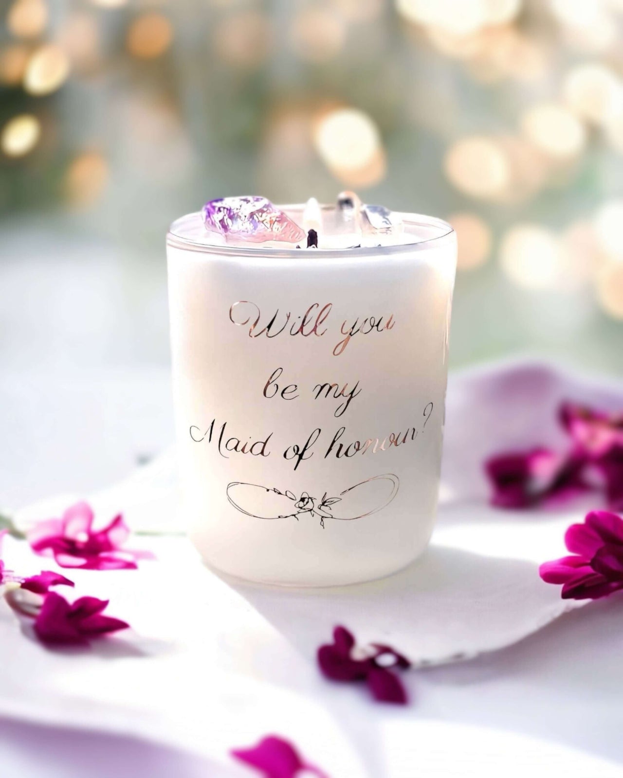 Personalised Bridal Candles