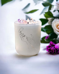 Thumbnail for Wings of Peace Candles with Amethyst and Clear Quartz 