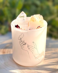 Thumbnail for Butterfly beauty Citrine Crystal Candle 