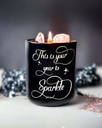 Thumbnail for This is your Year to Sparkle | Crystal Candle