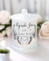 Thumbnail for Personalised Pearl White Bereavement Candles