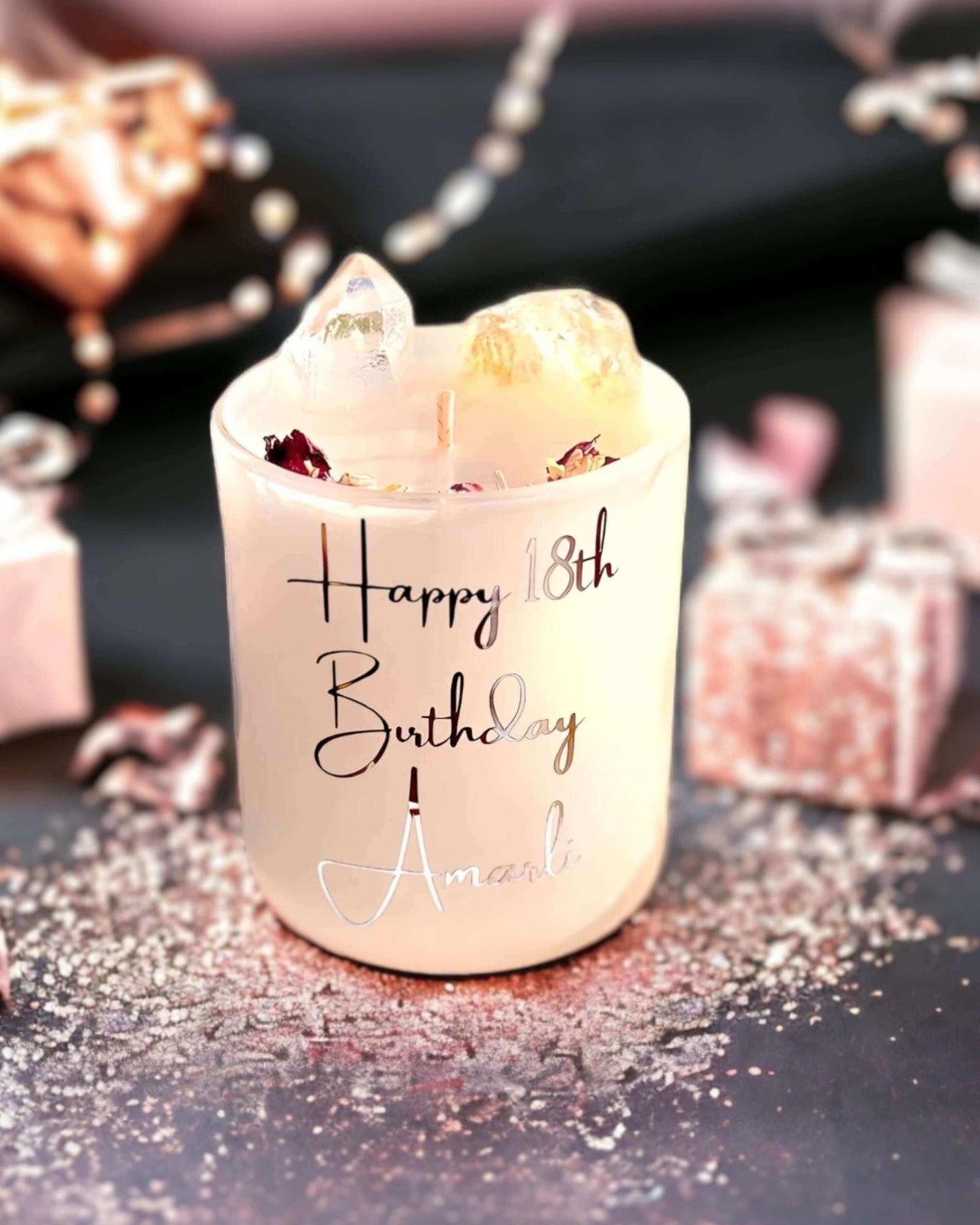 Personalised Birthday Candles - Citrine