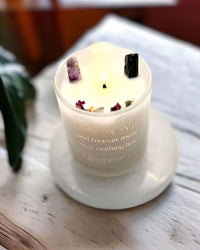 Thumbnail for Housewarming Gift Set - Crystal Candle and Sola Flower Fragrance Diffuser Set