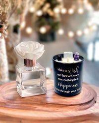 Thumbnail for Housewarming Gift Set - Crystal Candle and Sola Flower Fragrance Diffuser Set