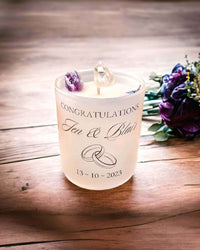 Thumbnail for Personalised Wedding Candles - Amethyst