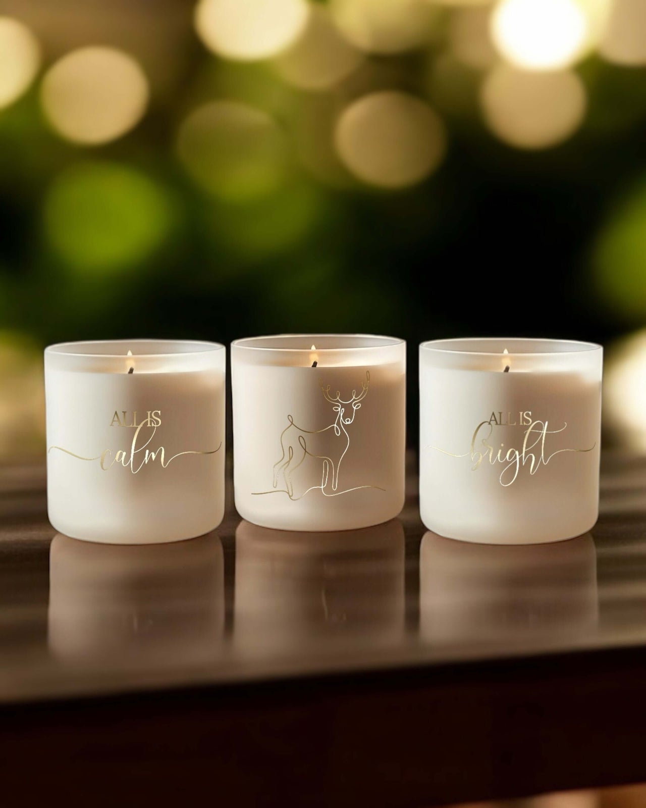 All is Calm, All is Bright Christmas Reindeer Gift Set. The perfect gift.