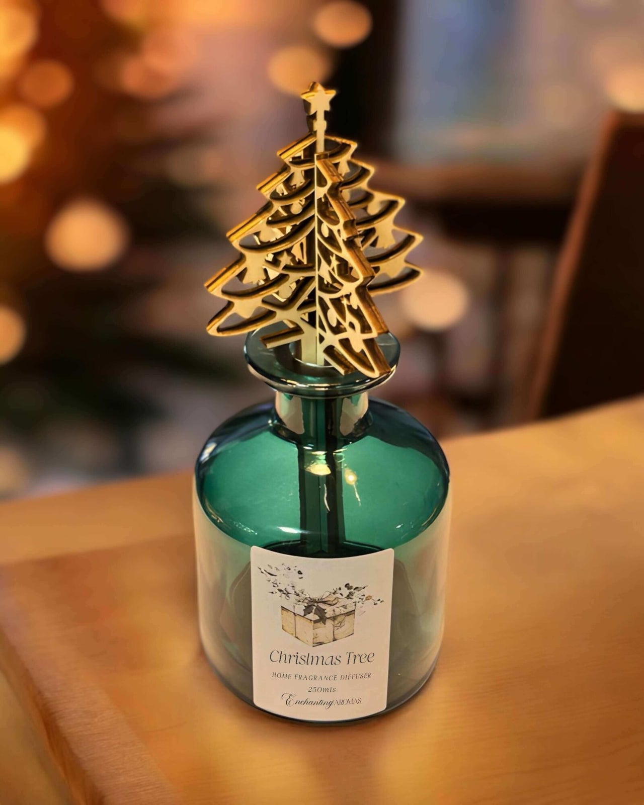 Emerald Green Christmas Tree Home Fragrance Diffuser.