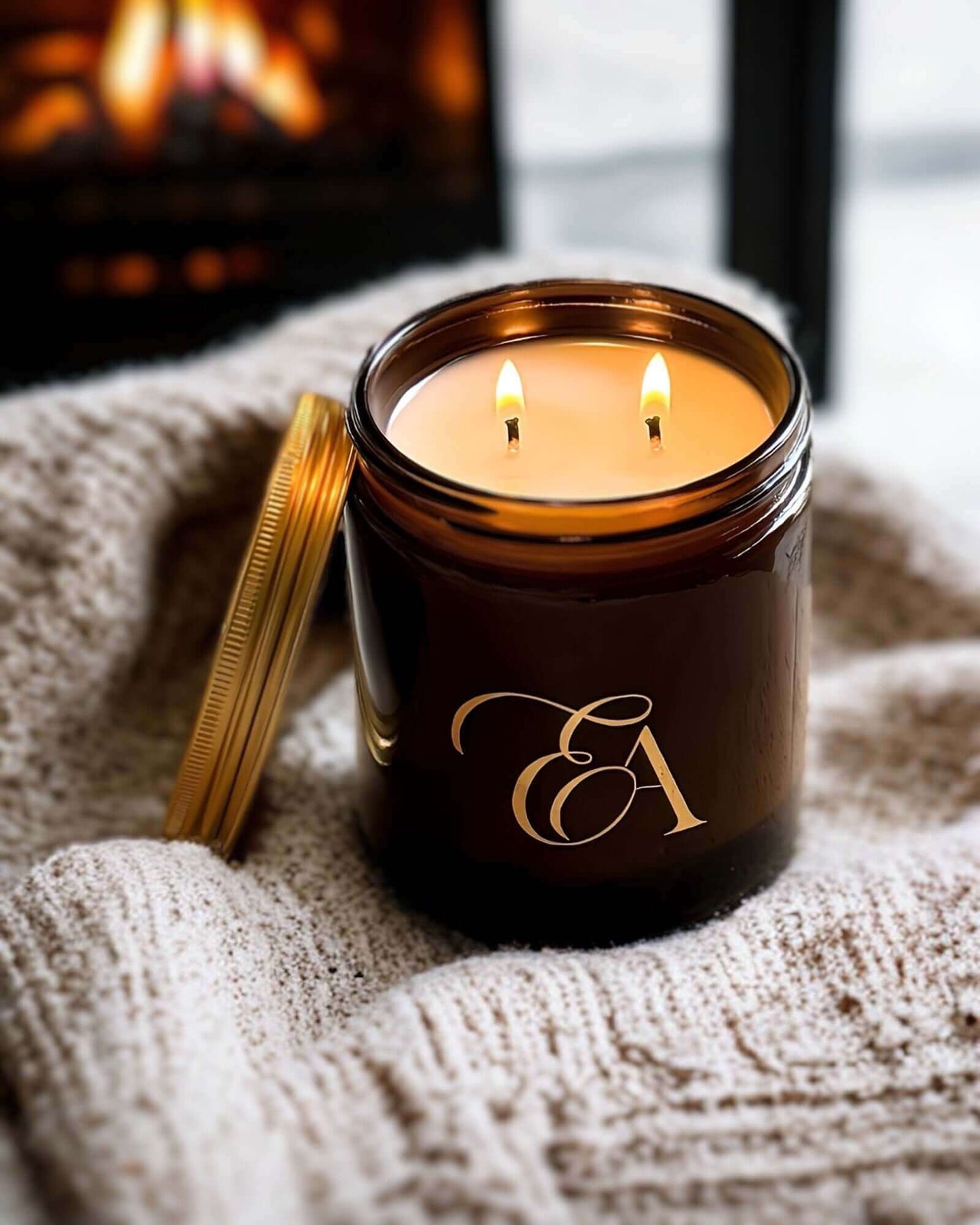 Stunning Dreamscape Candles in an amber jar