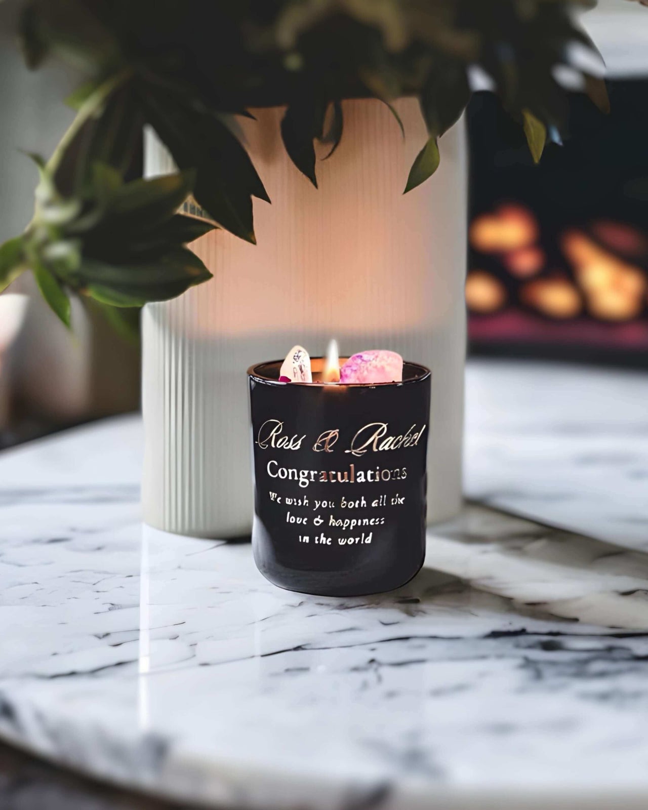 Personalised Engagement Wedding Candles