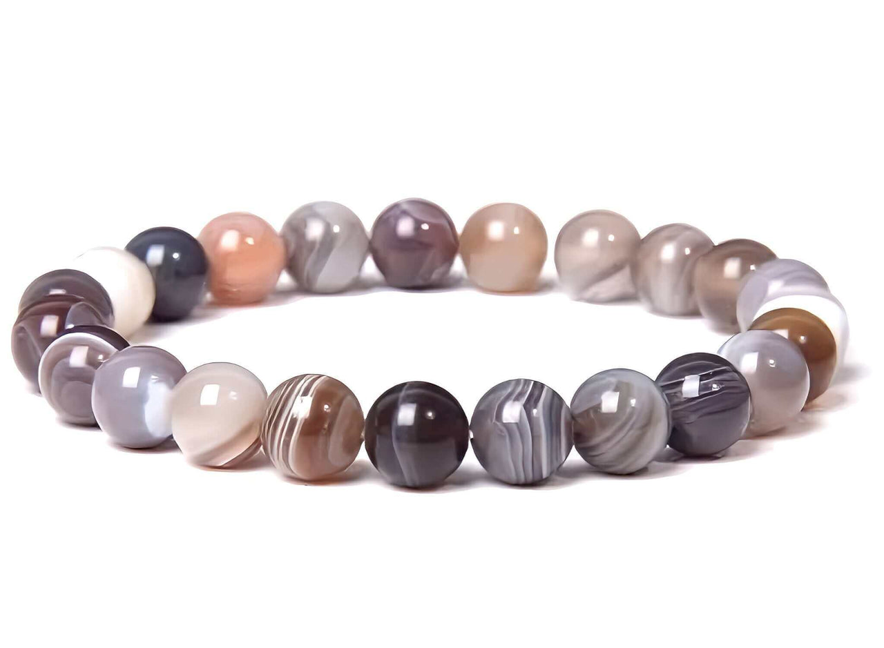 Embrace style and energy with the Botswana Agate Bracelet. A perfect blend of Energy Crystal Jewelry and Boho Gemstone elegance for everyday wear. $18.00