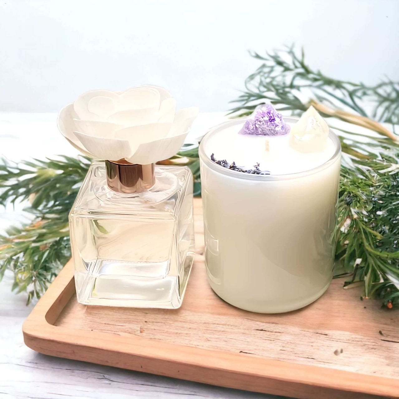 Crystal Candle & Sola Flower Diffuser Gift Set - $79.00 Buy Amethyst Crystal Candle and Sola Flower Fragrance Diffuser Gift Set for only A$79.00 at Enchanting Aromas! Miss Dior