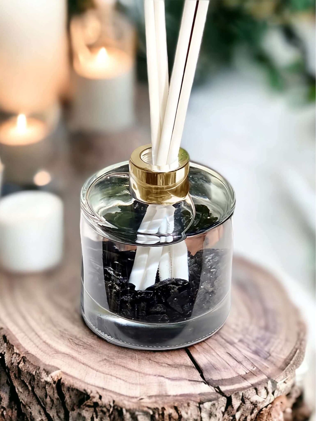 Snowflake Obsidian Crystal Gemstone Fragrance Diffuser