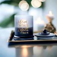 Thumbnail for I Love you to the Moon and back - Pyrite Candle - Gift Ideas