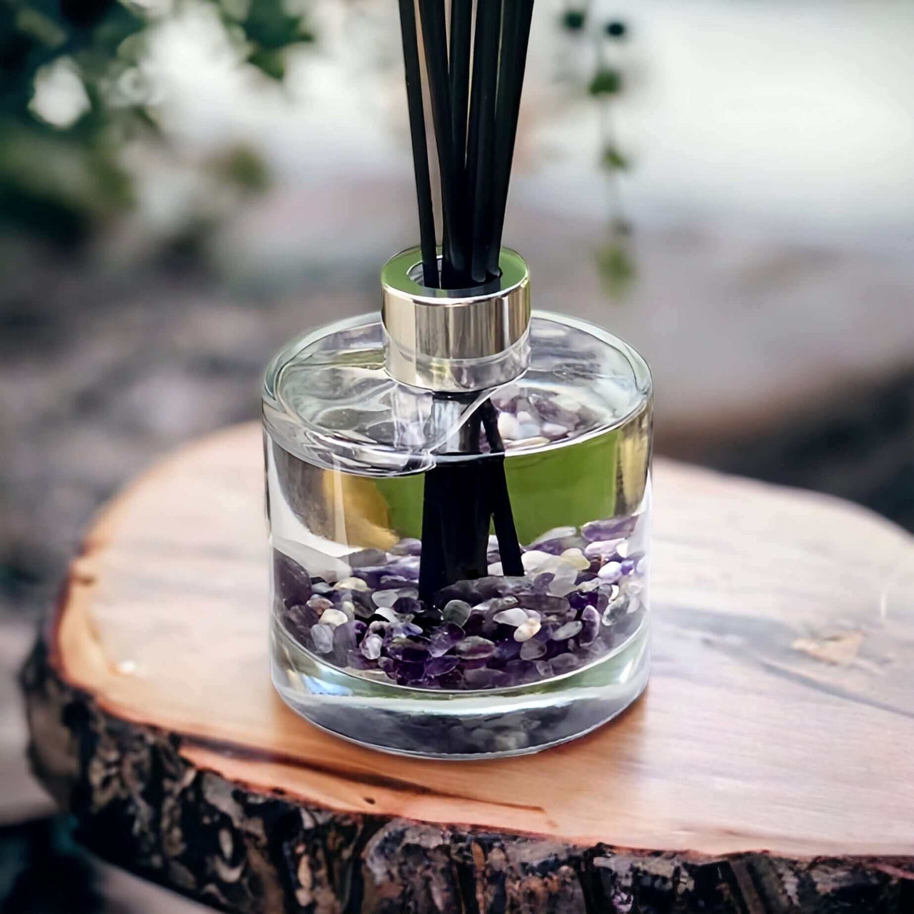 Amethyst Diffuser - Aromatic Crystal Infuse your home with calm using our Amethyst Crystal Gemstone Fragrance Diffuser, offering a serene and spiritually uplifting scent.