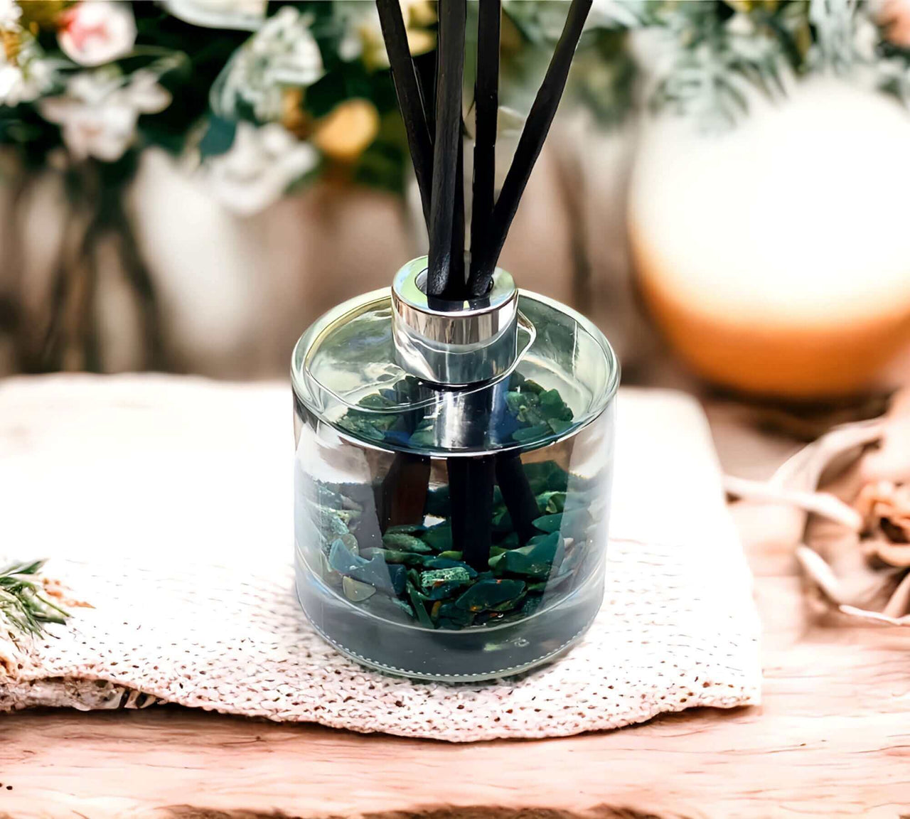 Bloodstone Gemstone Diffuser - Aromatherapy Crystal Scent Transform your space with our Bloodstone Crystal Fragrance Diffuser, a perfect blend of aromatherapy and healing gemstone elegance. $59.00