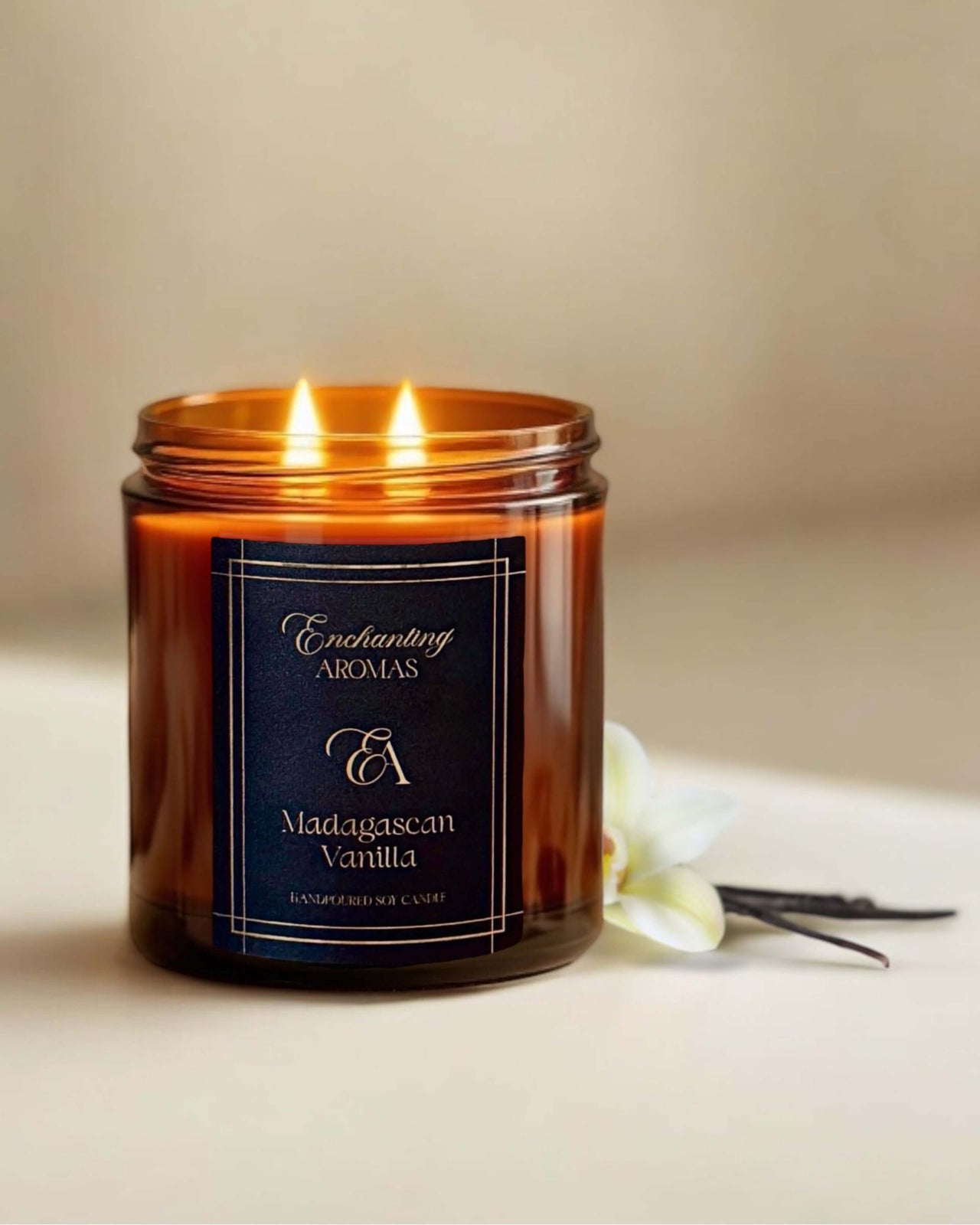 Luxury Candle Madagascan Vanilla Scented.