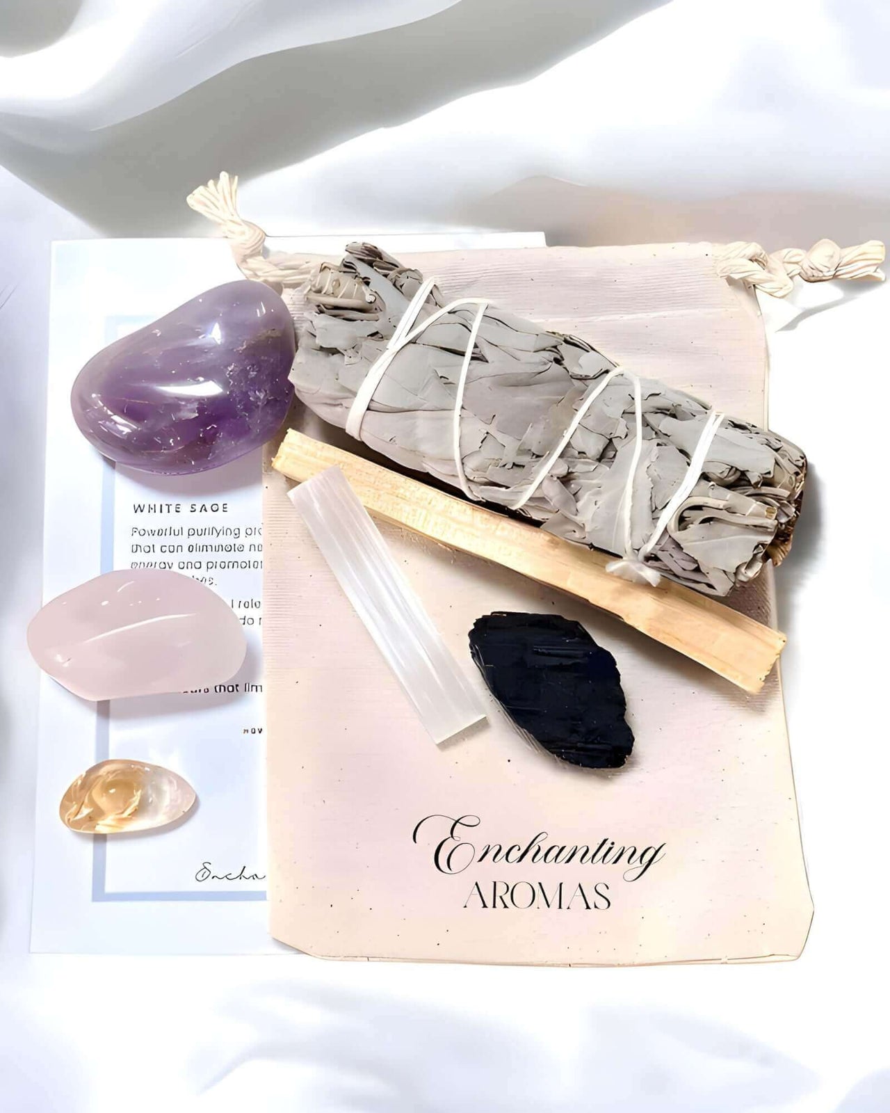 New home crystal and white sage kit