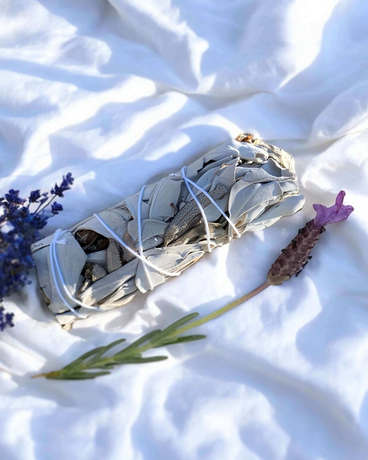 Organic White Sage and Lavender Smudge Stick