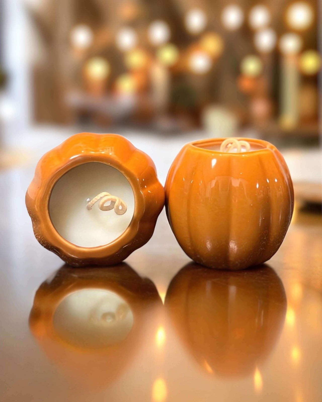 Pumpkin Halloween Candles