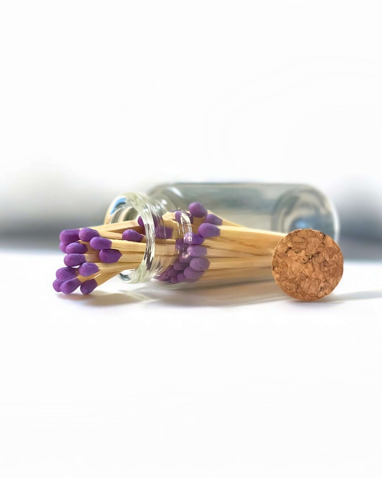 Purple multicoloured apothecary matches 