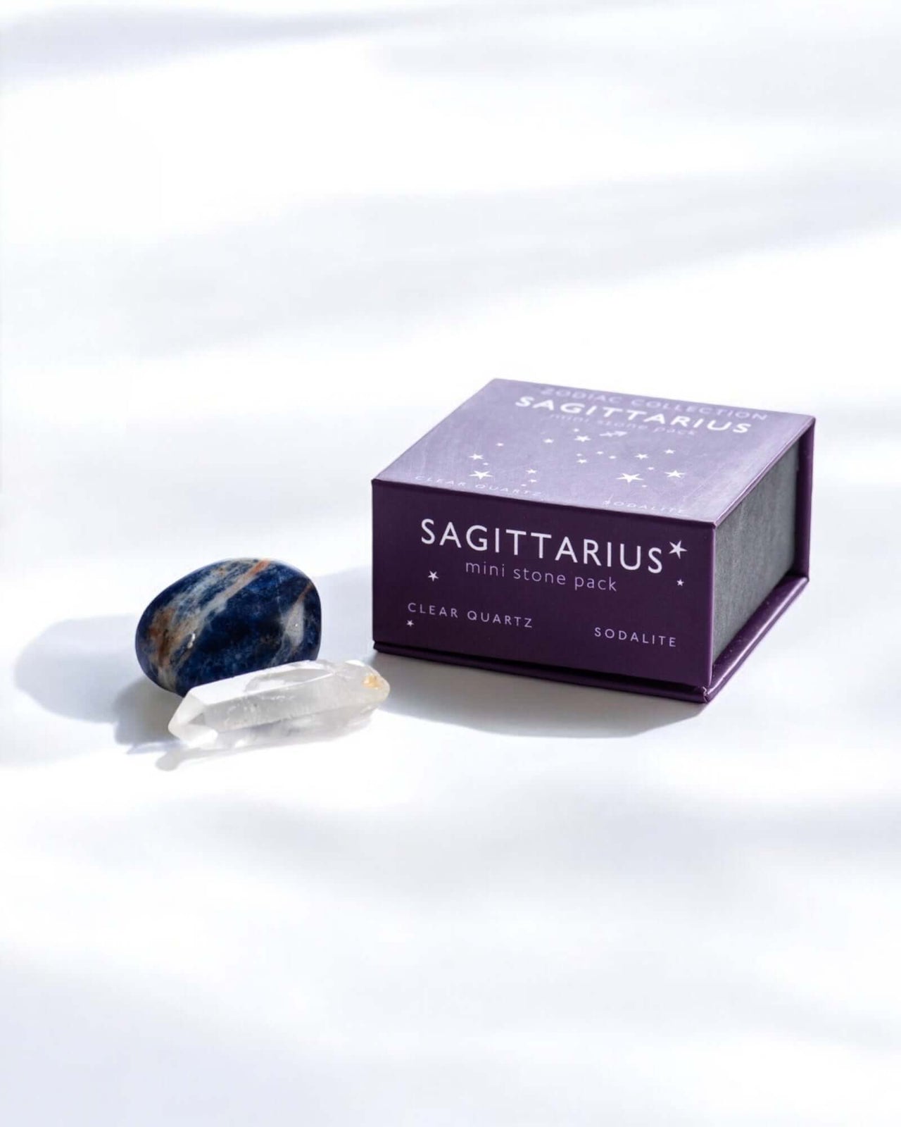 Sagittarius Zodiac Mini Crystal Kit with Sodalite and Clear quartz