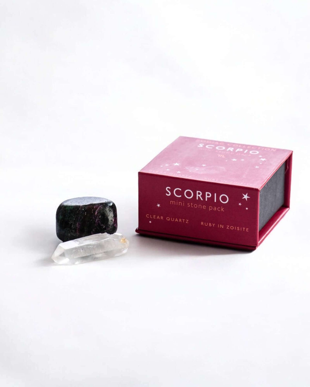 Scorpio Zodiac Mini Crystal Kit with Ruby Zoisite.