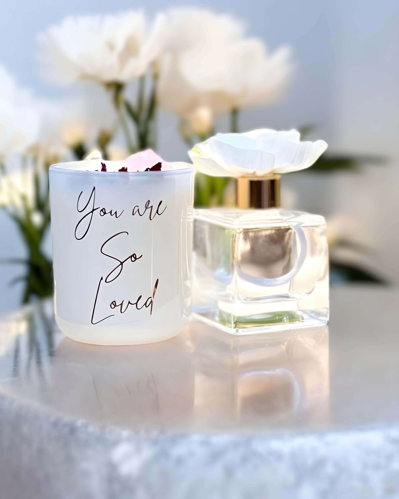 Light up your home and your heart with our “You are so loved” candle and home fragrance diffuser gift set.