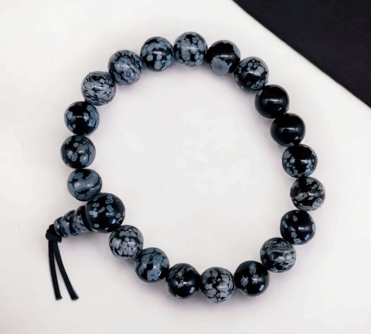 Snowflake Obsidian Energy Bracelet | 8mmCrystal Gemstone Bracelet