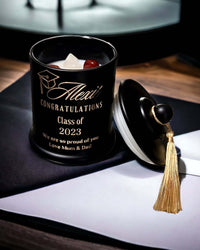 Thumbnail for Personalised Matte Black Graduation Candle | Gift Ideas