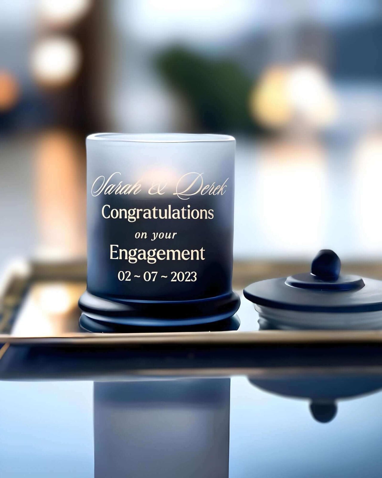 Buy Custom personalised Engagement and Wedding Candles for only A$69.00 at Enchanting Aromas! Wrap up the perfect wedding gift $69.00