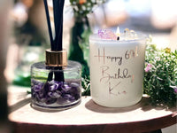 Thumbnail for Personalised Birthday Crystal Candle Gift Set - Eau de ParfumCrystal Candle