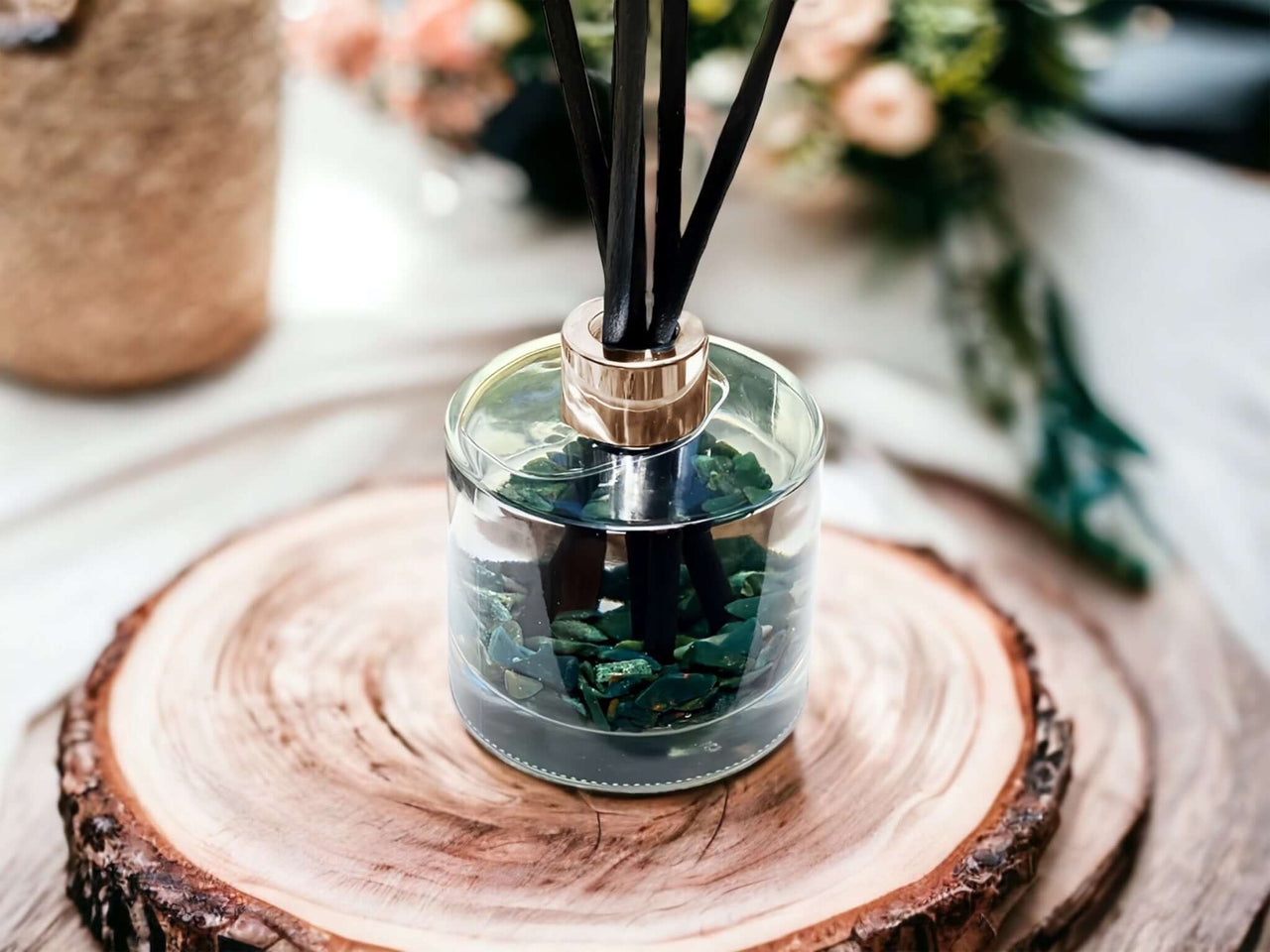 Bloodstone Gemstone Diffuser - Aromatherapy Crystal Scent Transform your space with our Bloodstone Crystal Fragrance Diffuser, a perfect blend of aromatherapy and healing gemstone elegance. $59.00