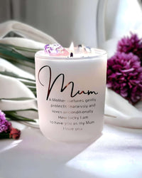 Thumbnail for Mum Crystal CandleCrystalCandleEnchanting Aromascandle