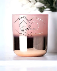 Thumbnail for Surprise Mum with a Gold Foil Heart Candle. Perfect for Mother’s Day, it features pyrite, quartz, and a warm glow.