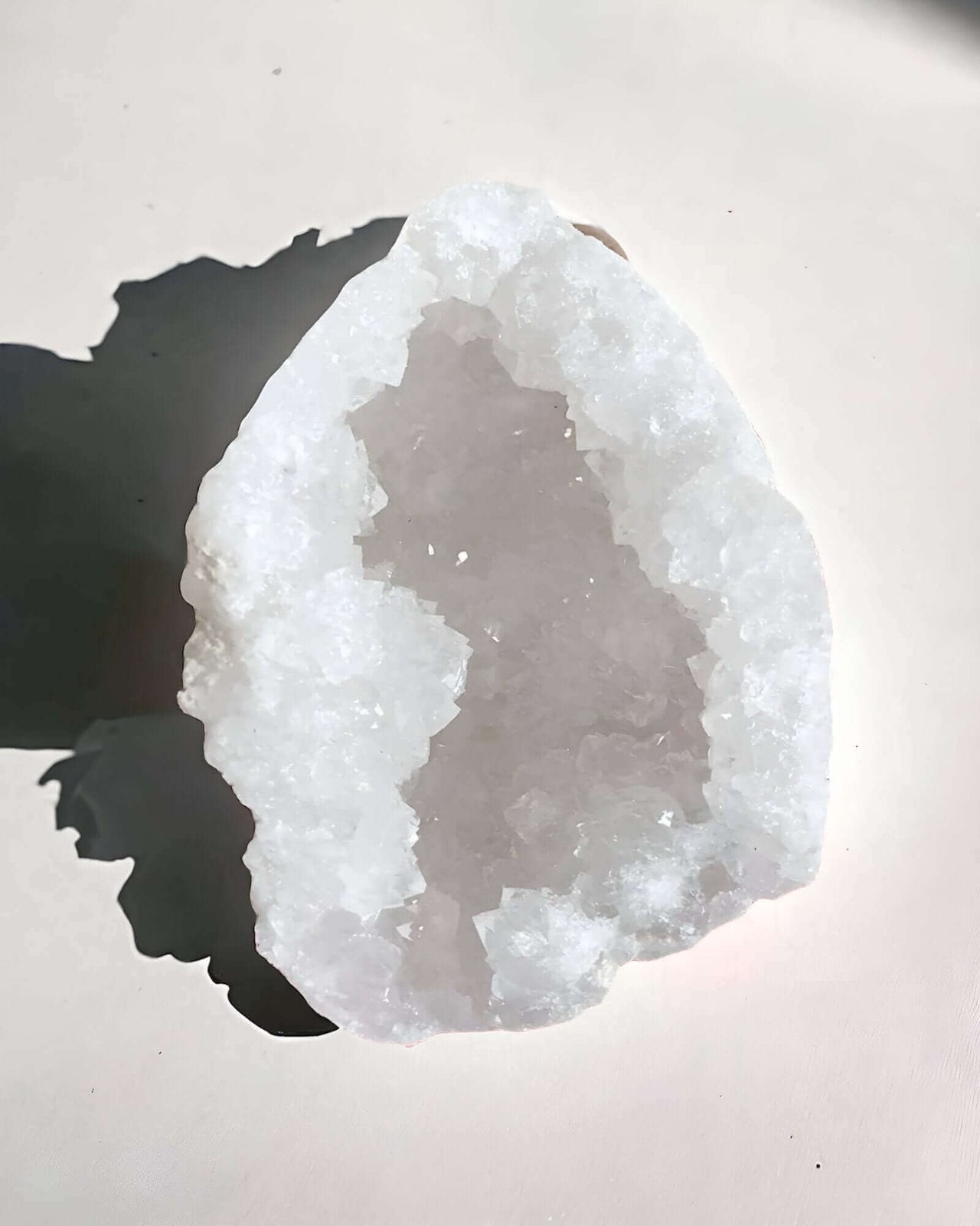 Natural Quartz Geode PairNatural Quartz Geode DruzeEnchanting Aromasclear Quartz