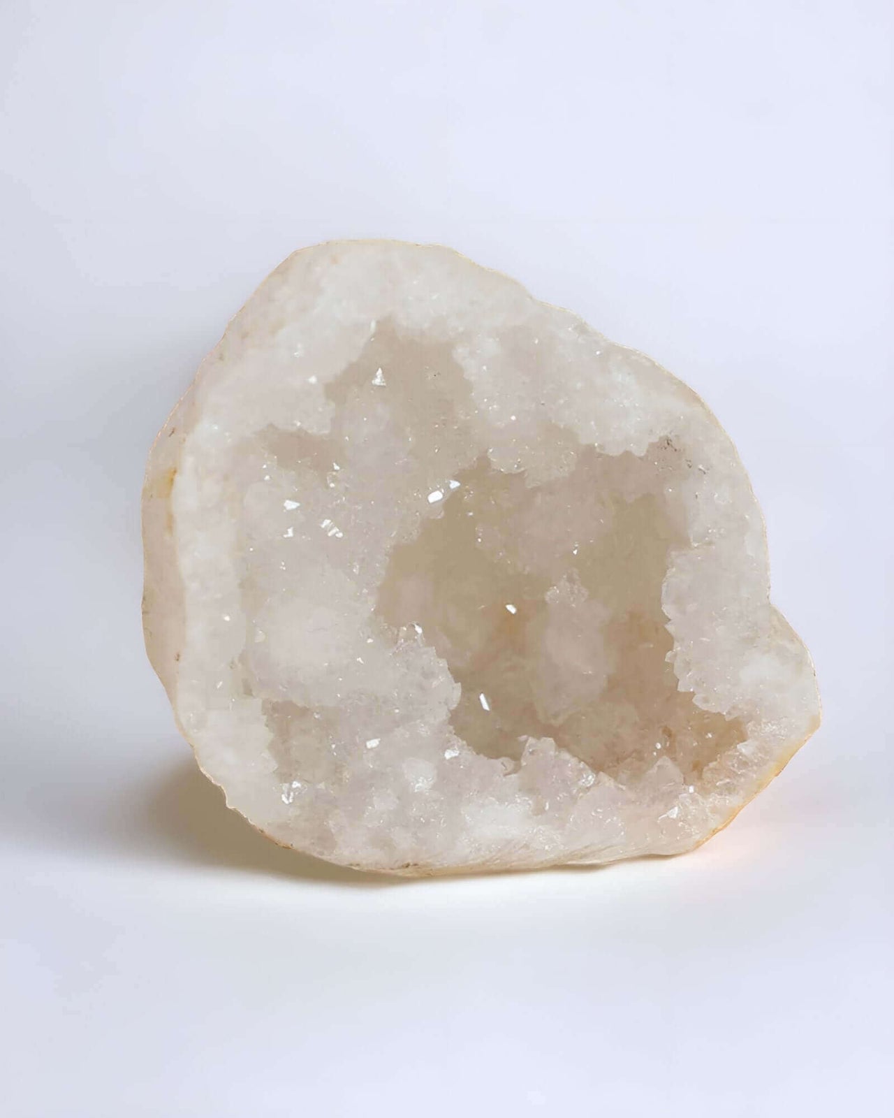 Natural Quartz Geode PairNatural Quartz Geode DruzeEnchanting Aromasclear Quartz