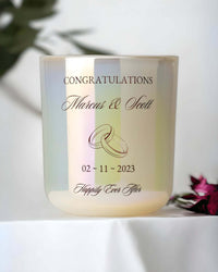 Thumbnail for Personalised Wedding Candles - Rose Quartz Enchanting Aromas