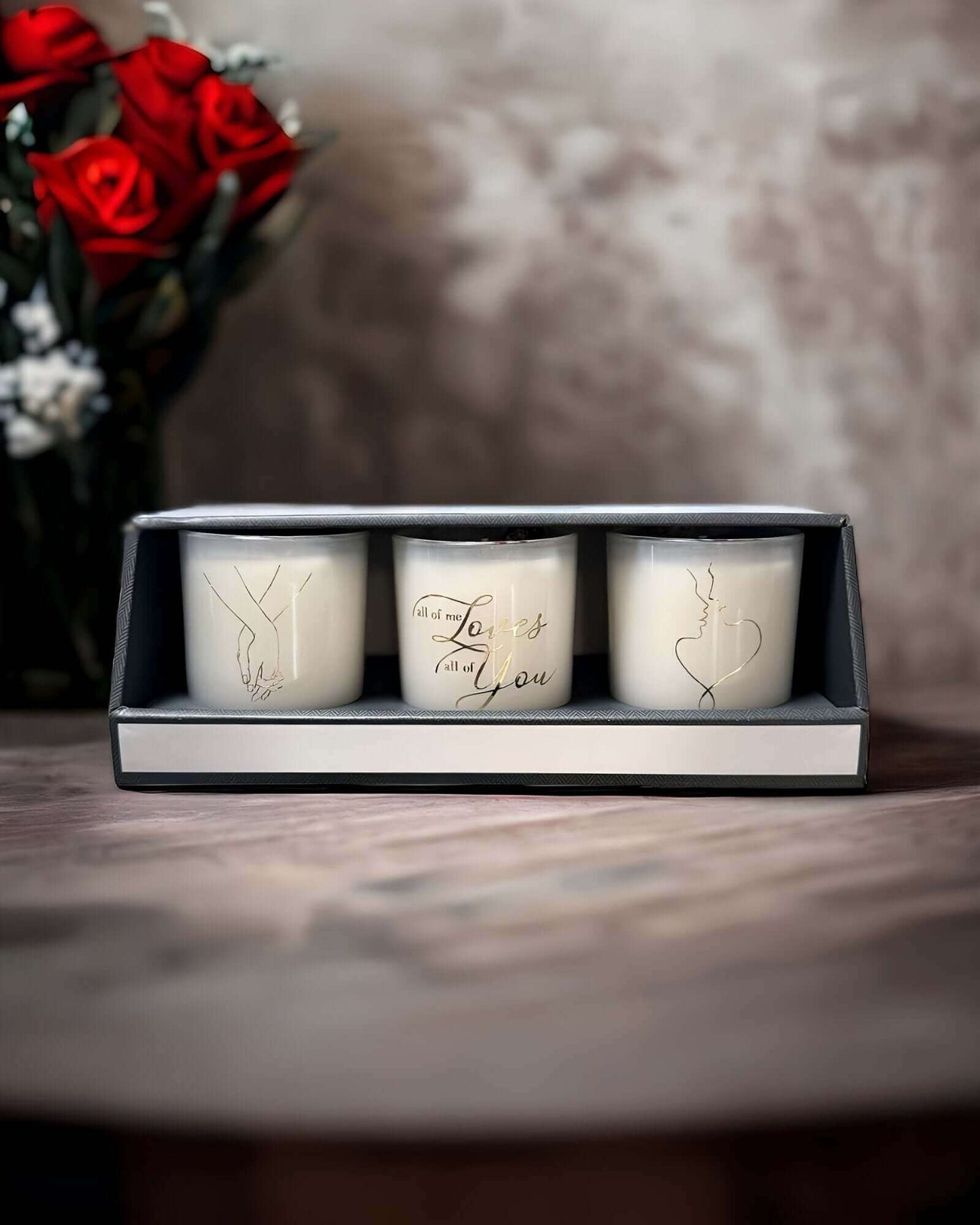 Special Edition Valentines Candle Gift Set | Pyrite and Clear QuartzCrystalCandleEnchanting AromasAmethyst