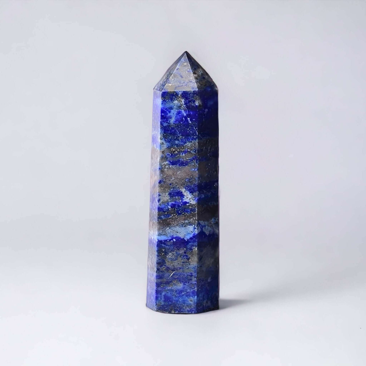 White Sage Smudge Stick and Lapis Lazuli Crystal Gemstone Tower Gift Set Enchanting Aromas