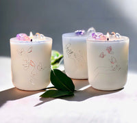 Thumbnail for Wings of Peace Gift Set - Clear Quartz Trio Soy Enchanting Aromas Amethyst Crystal Candle