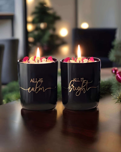 Christmas Candle Gift Set | All is Calm, All is Bright Duo