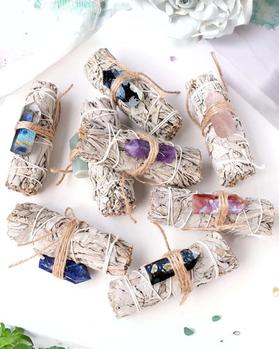 White Sage and Crystal Tower | Gift Set